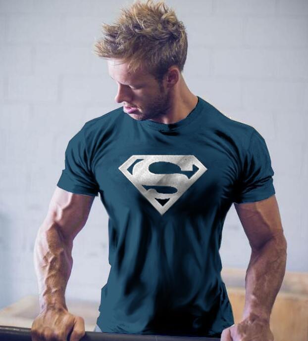 Men's Superman T-Shirt for Fitness Training Wear