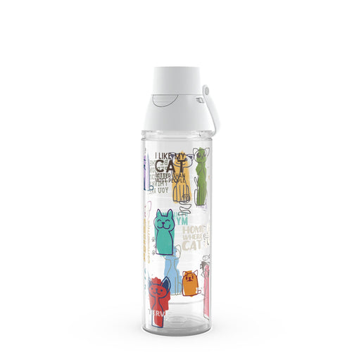 Tervis Venture Lite Cat Sayings Made in USA Double Walled Insulated Tumbler Travel Cup Keeps Drinks Cold & Hot 24oz Water Bottle Classic