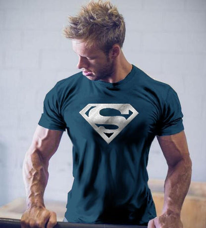 Men's Superman T-Shirt for Fitness Training Wear