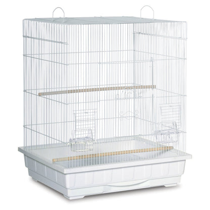 Prevue Pet Products Square Top Parakeet Cage White