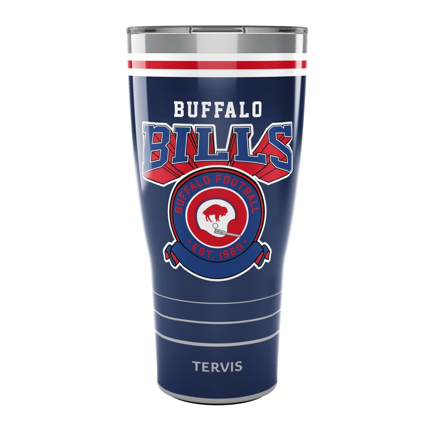 Tervis Traveler NFL Buffalo Bills - Vintage Triple Walled Insulated Tumbler Travel Cup Keeps Drinks Cold & Hot 30oz Stainless Steel